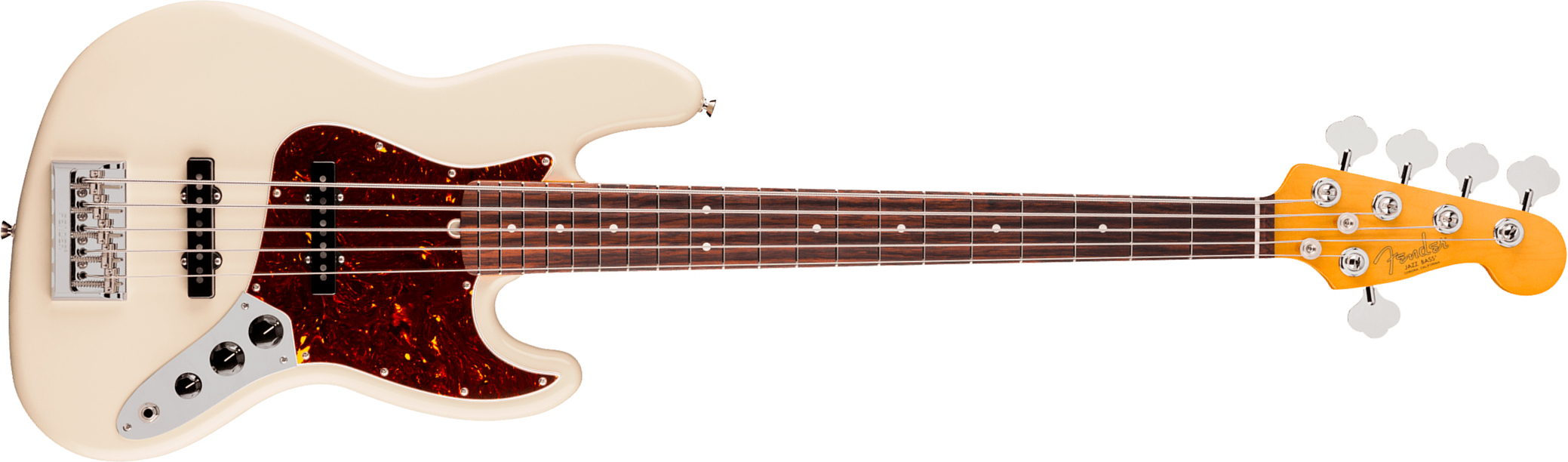 Fender Jazz Bass V American Pro. Usa 5c Rw - Olympic White - Solid body elektrische bas - Main picture