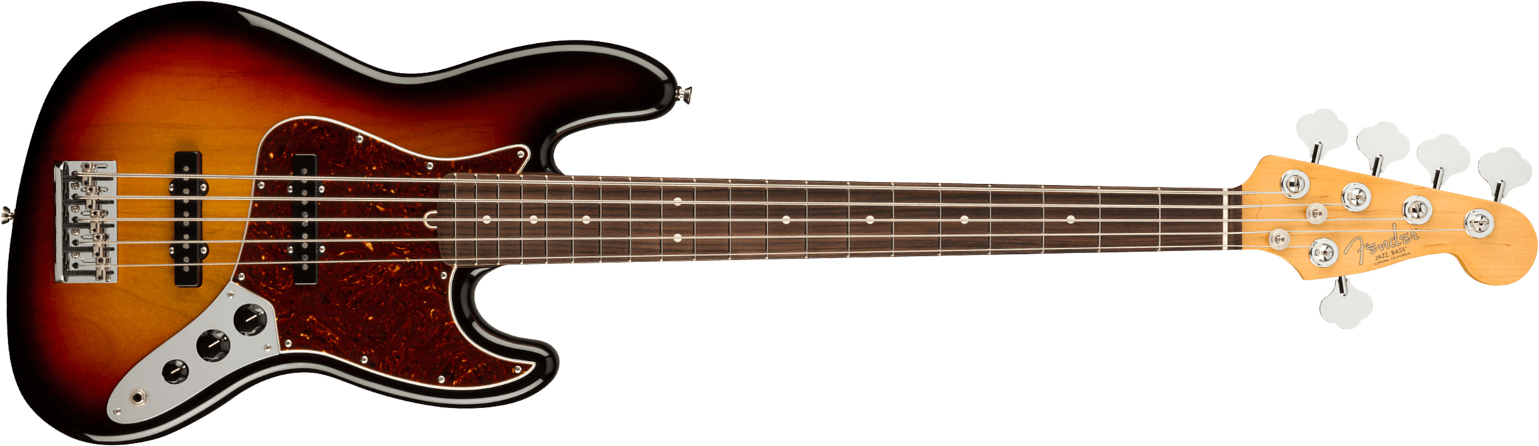 Fender Jazz Bass V American Professional Ii Usa 5-cordes Rw - 3-color Sunburst - Solid body elektrische bas - Main picture