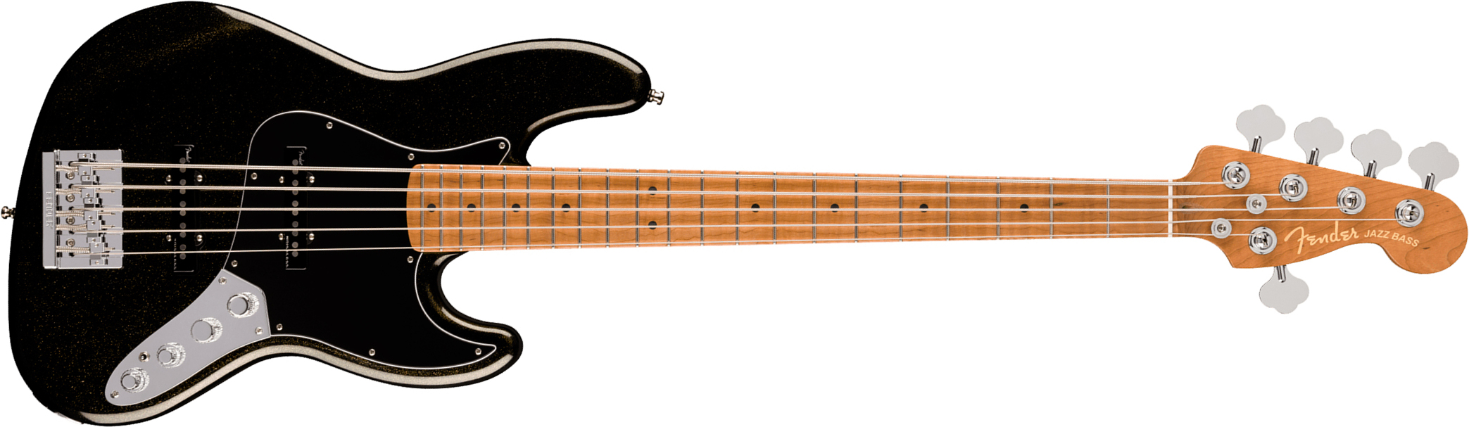 Fender Jazz Bass V American Ultra Ii Ltd Usa 5c Active Mn - Gold Dust - Solid body elektrische bas - Main picture