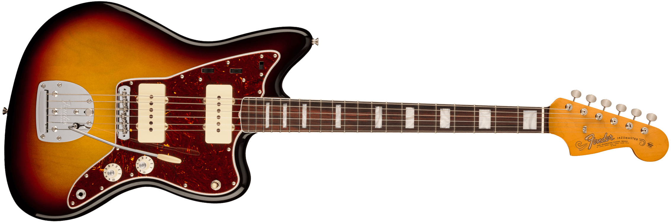 Fender Jazzmaster 1966 American Vintage Ii Usa Sh Trem Rw - 3-color Sunburst - Retro-rock elektrische gitaar - Main picture