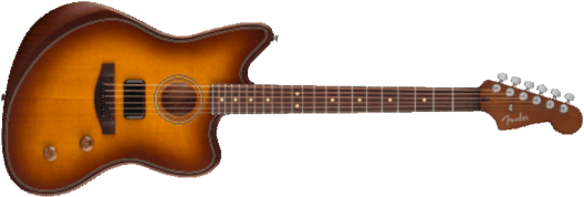 Fender Jazzmaster Acoustasonic Standard - Honey Burst - Volksgitaar - Main picture