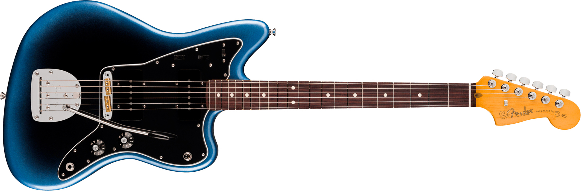 Fender Jazzmaster American Pro. Usa  2s Trem Rw - Dark Night - Retro-rock elektrische gitaar - Main picture