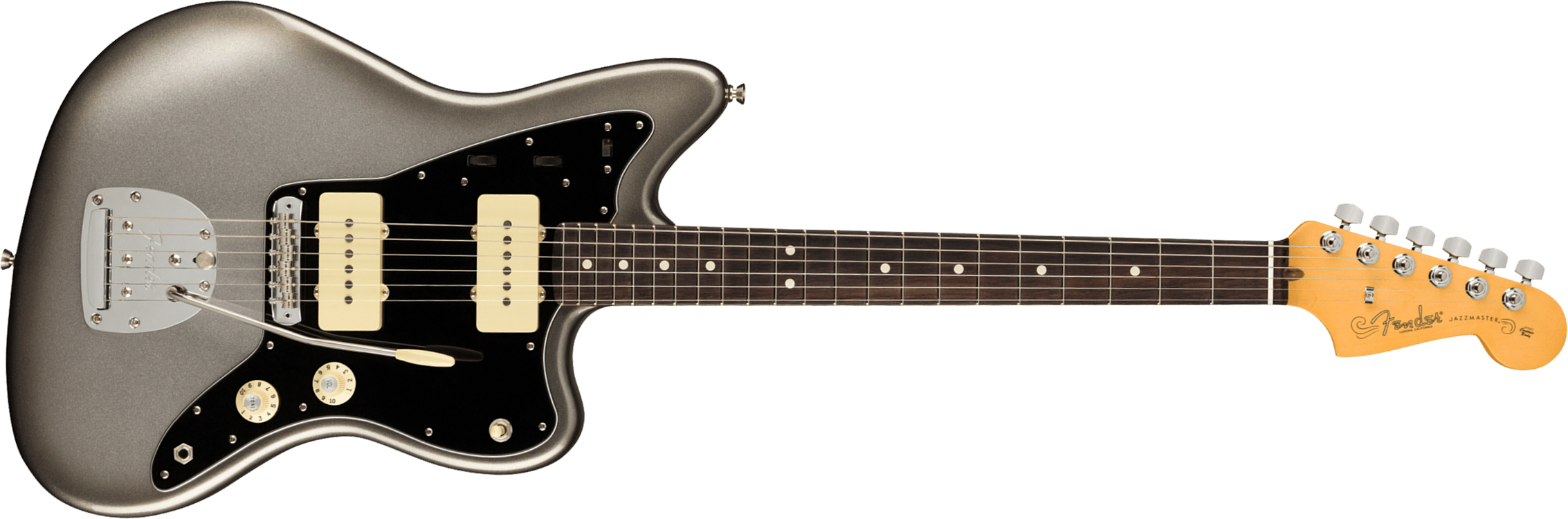 Fender Jazzmaster American Professional Ii Usa Rw - Mercury - Retro-rock elektrische gitaar - Main picture
