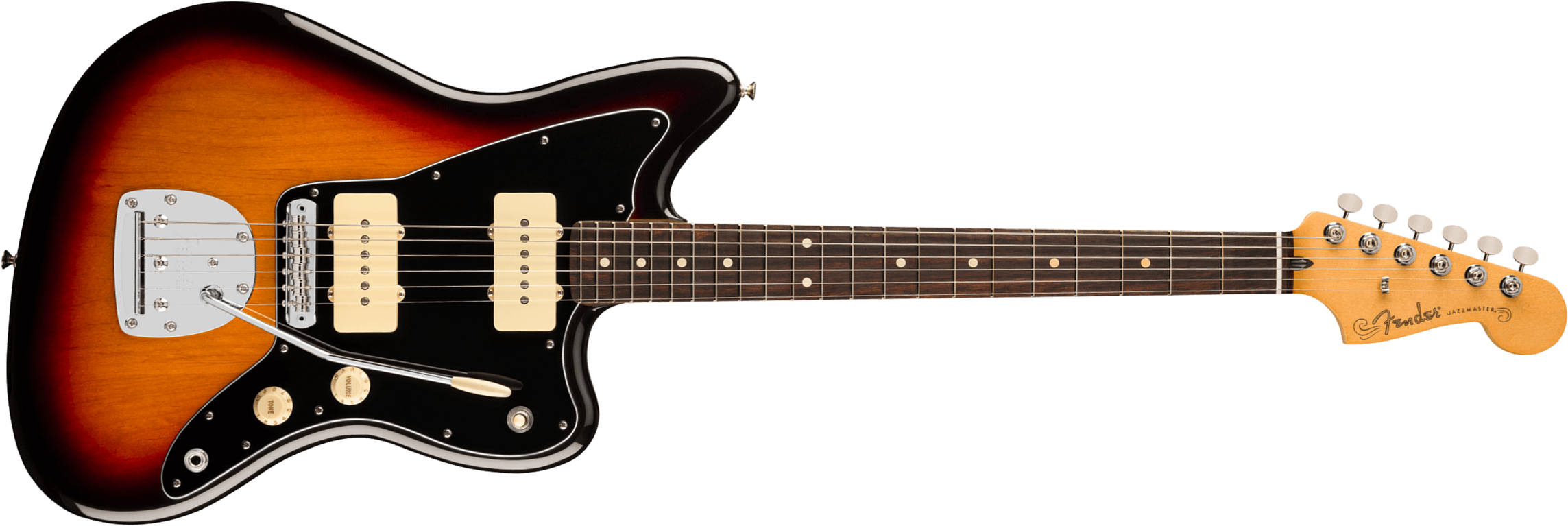 Fender Jazzmaster Player Ii Mex 2s Trem Rw - 3-color Sunburst - Retro-rock elektrische gitaar - Main picture