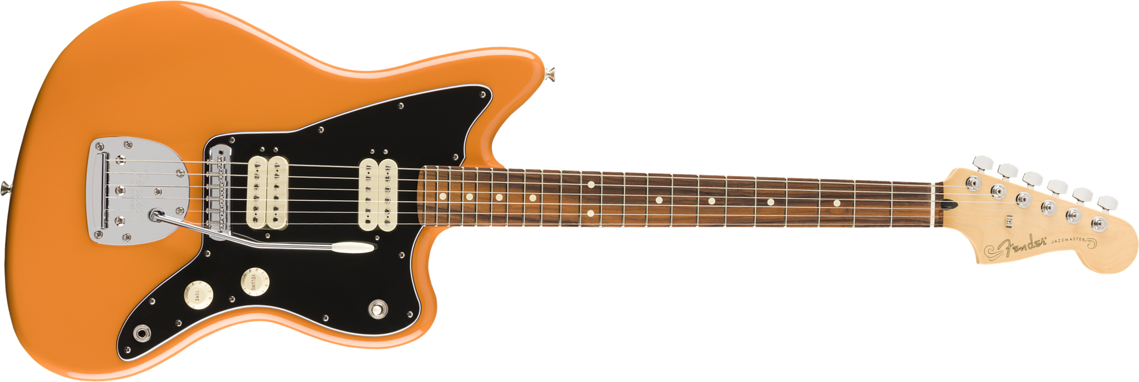 Fender Jazzmaster Player Mex Hh Pf - Capri Orange - Retro-rock elektrische gitaar - Main picture