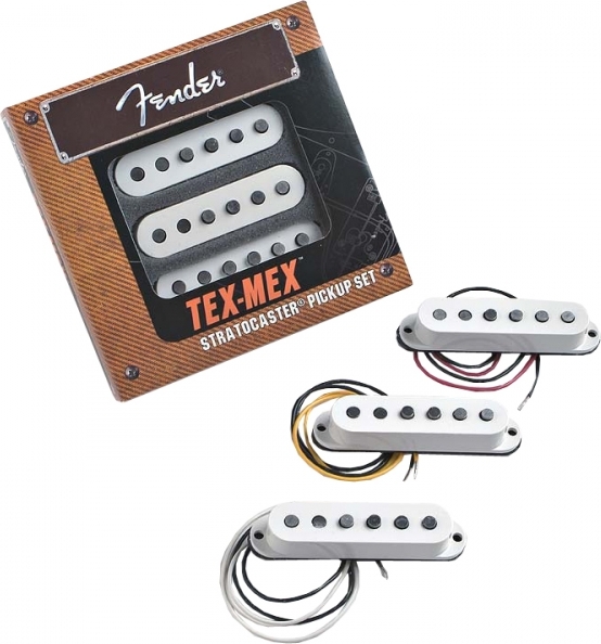 Fender Jeu Strat Tex Mex White 3 Pieces - - Elektrische gitaar pickup - Main picture