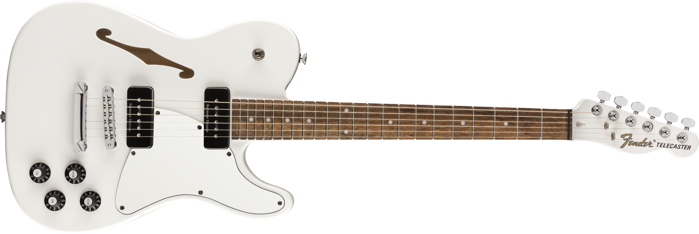 Fender Jim Adkins Tele Ja-90 Mex Signature 2p90 Lau - White - Televorm elektrische gitaar - Main picture