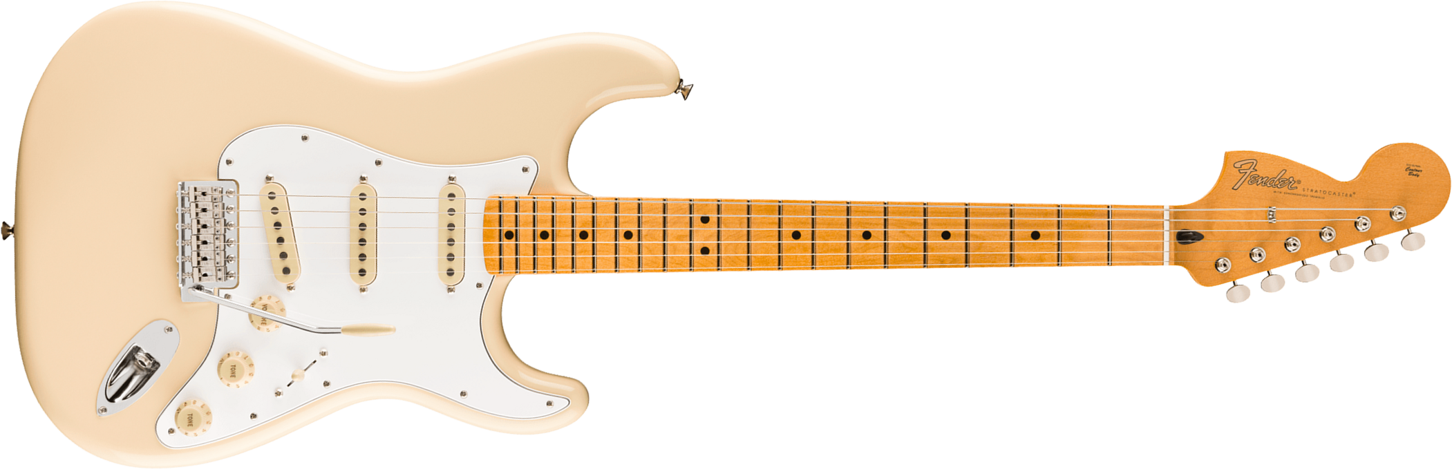Fender Jimi Hendrix Strat Mex Signature 3s Trem Mn - Olympic White - Elektrische gitaar in Strat vorm - Main picture