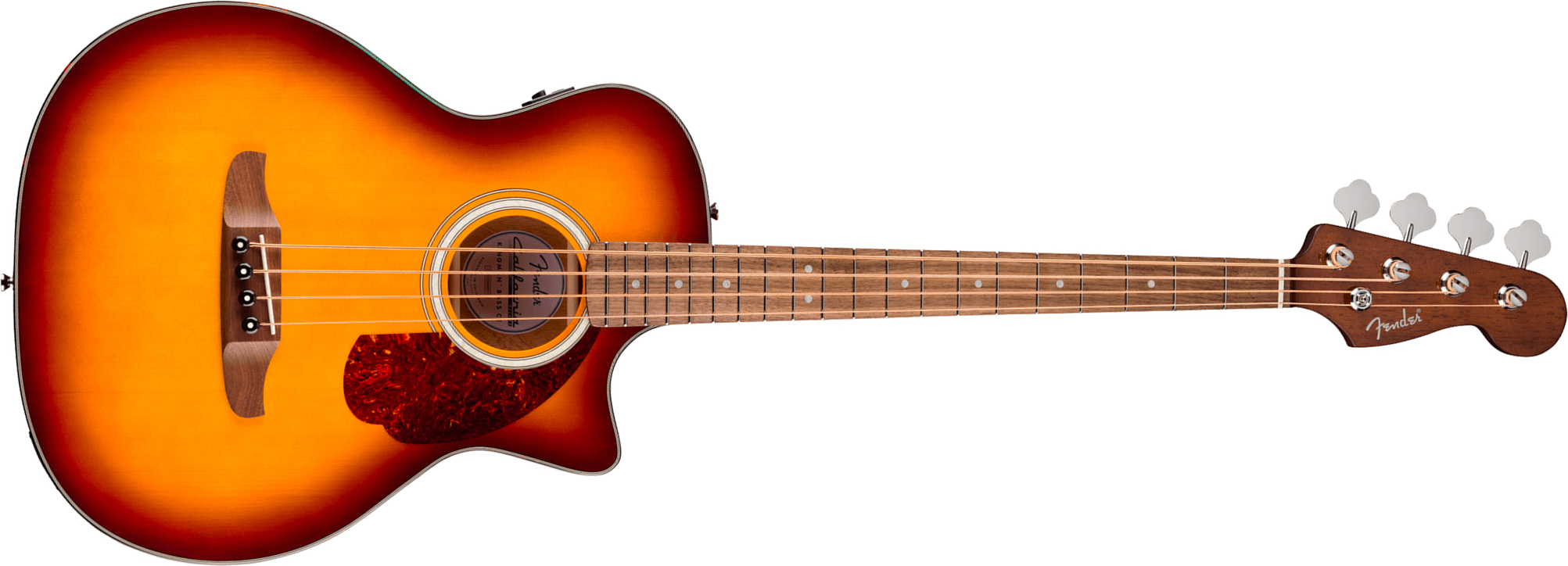 Fender Kingman Bass Deluxe Ce California Cw Shsc Epicea Acajou Noy - Honey Sunburst - Akoestische bas - Main picture