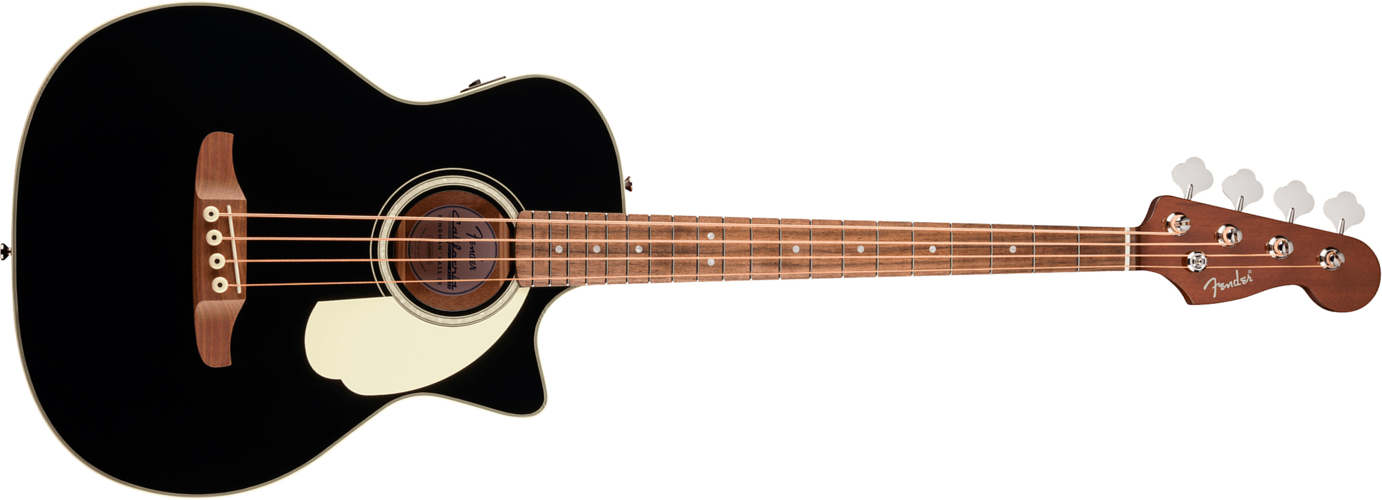 Fender Kingman Bass Deluxe Ce California Cw Shsc Epicea Acajou Noy - Black - Akoestische bas - Main picture