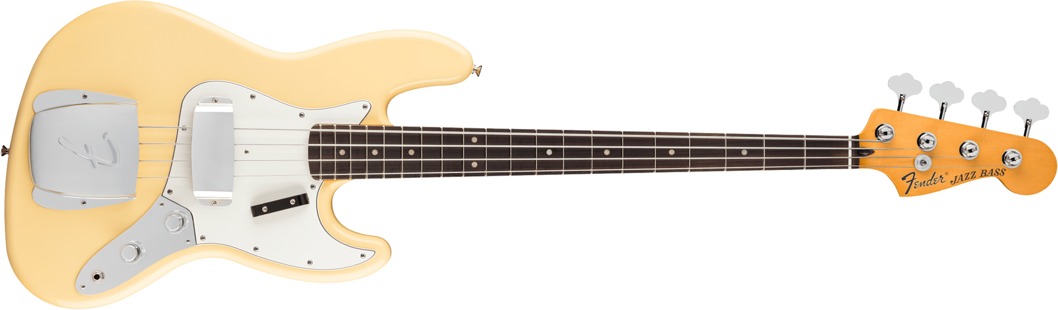 Fender Laura Lee Jazz Bass Mex Ltd Signature Rw - Vintage White - Solid body elektrische bas - Main picture