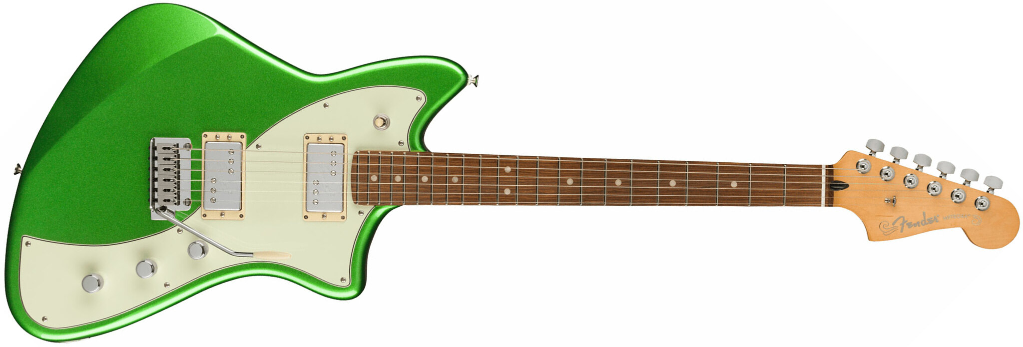 Fender Meteora Player Plus Hh Mex 2h Ht Pf - Cosmic Jade - Retro-rock elektrische gitaar - Main picture
