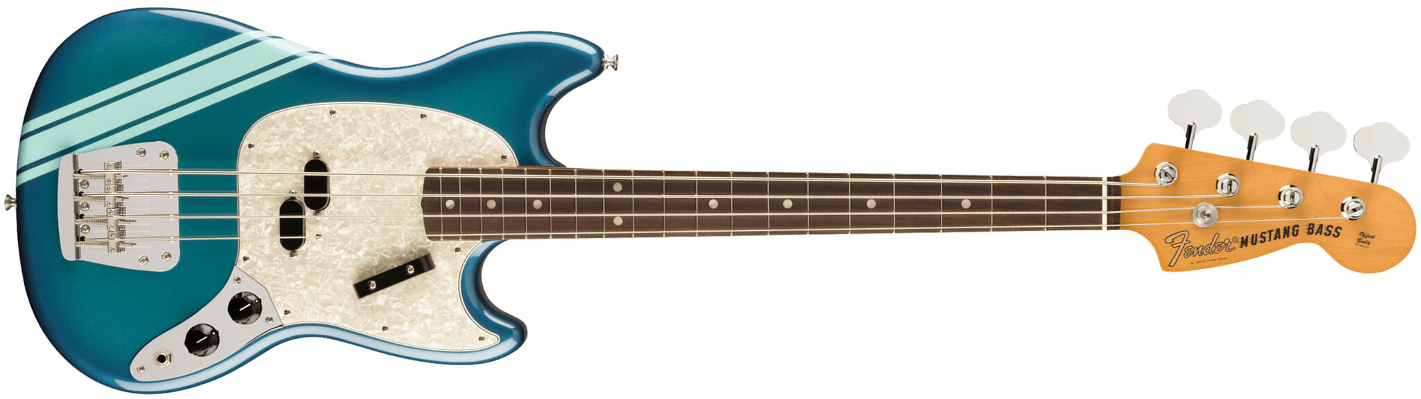 Fender Mustang Bass 70s Competition Vintera 2 Rw - Competition Blue - Solid body elektrische bas - Main picture