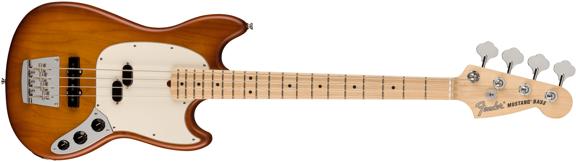 Fender Mustang Bass American Performer Ltd Usa Rw - Honey Burst Satin - Solid body elektrische bas - Main picture