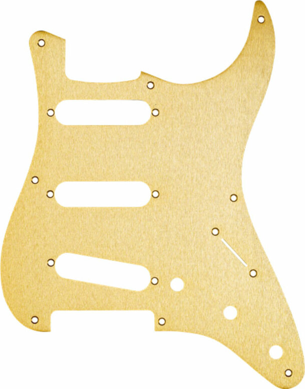 Fender Pickguard Strat Sss '50s Vintage 8-hole 1-ply Gold Anodized - Pickguard - Main picture