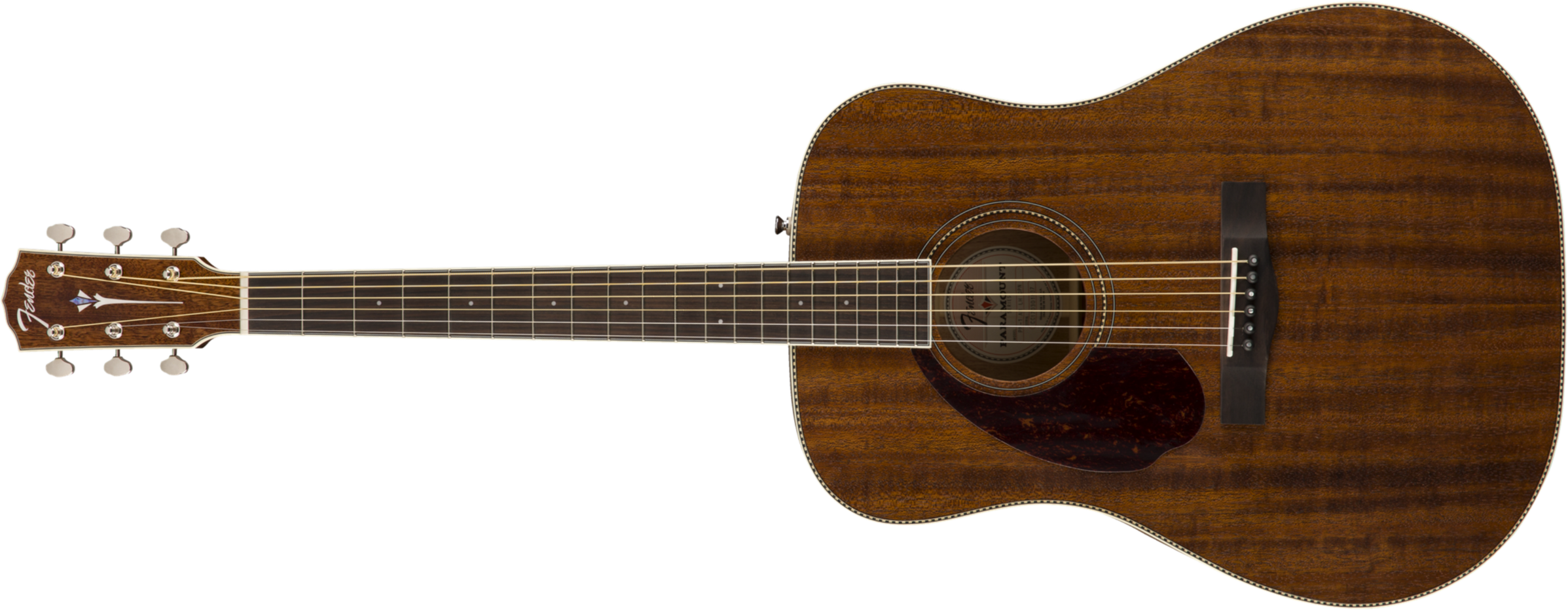 Fender Pm-1 Lh Gaucher Paramount Dreadnought Tout Acajou Ova +etui - Natural - Westerngitaar & electro - Main picture