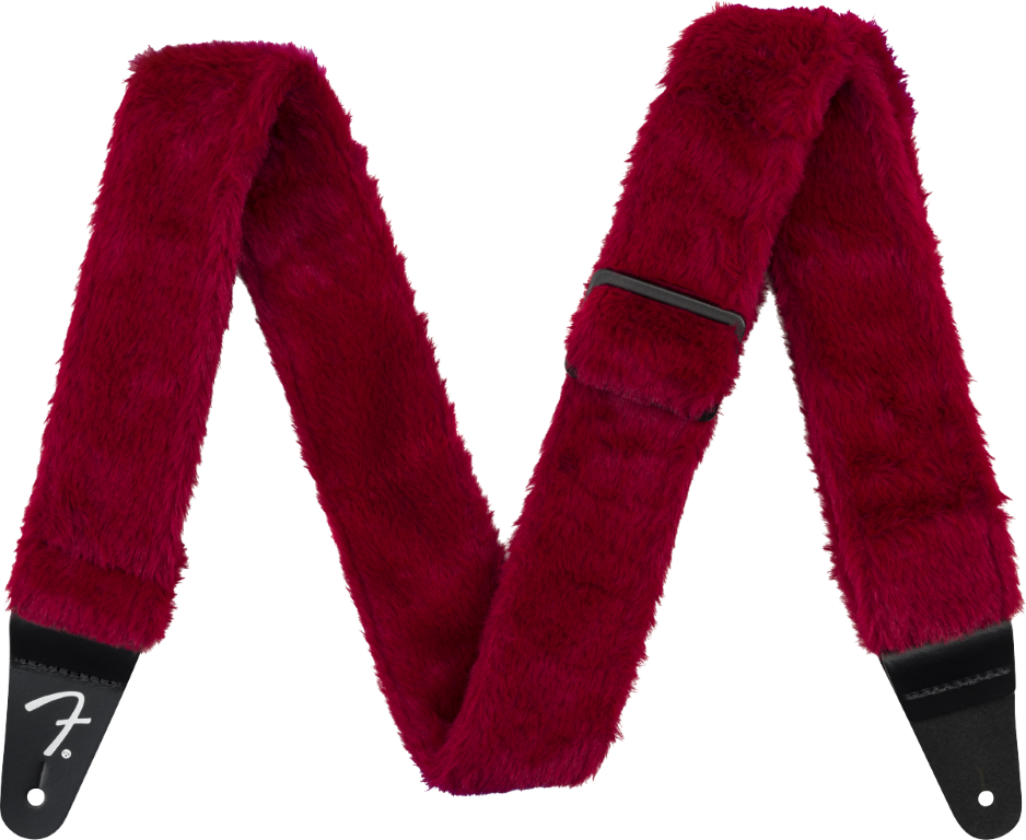 Fender Poodle Plush Strap Red - Gitaarriem - Main picture
