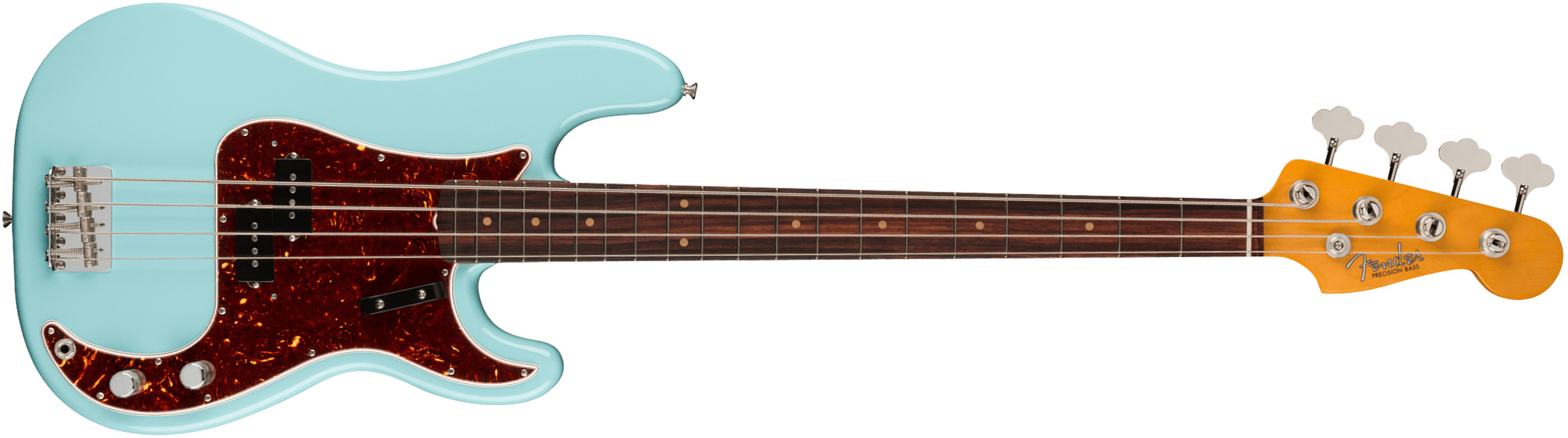 Fender Precision Bass 1960 American Vintage Ii Usa Rw - Daphne Blue - Solid body elektrische bas - Main picture