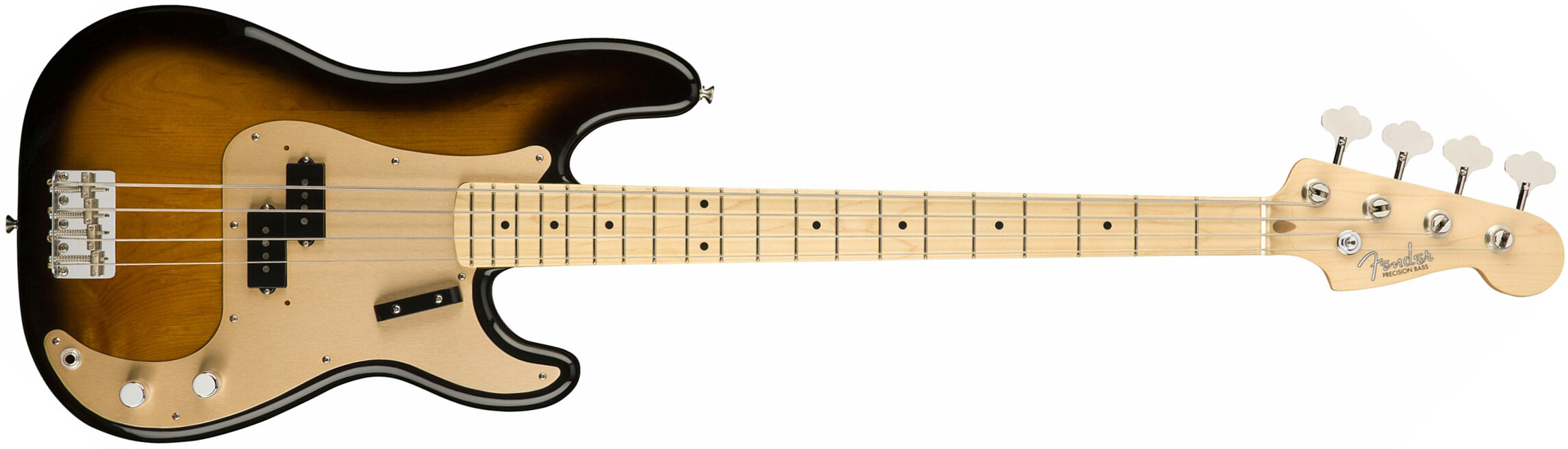 Fender Precision Bass '50s American Original Usa Mn - 2-color Sunburst - Solid body elektrische bas - Main picture