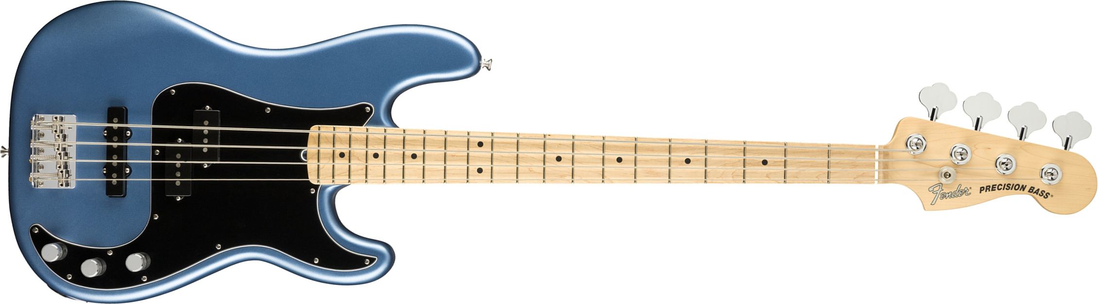 Fender Precision Bass American Performer Usa Mn - Satin Lake Placid Blue - Solid body elektrische bas - Main picture