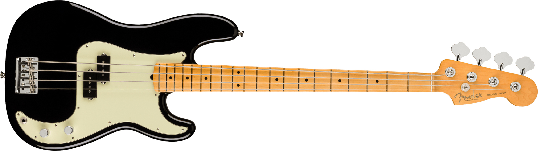 Fender Precision Bass American Professional Ii Usa Mn - Black - Solid body elektrische bas - Main picture