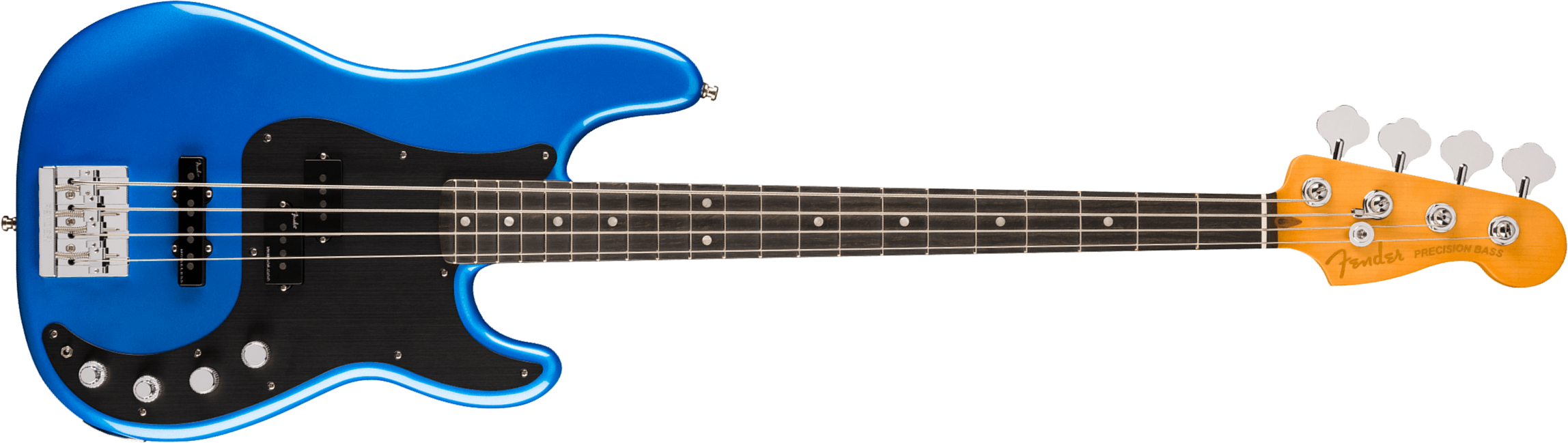 Fender Precision Bass American Ultra Ii Usa Active Eb - Noble Blue - Solid body elektrische bas - Main picture