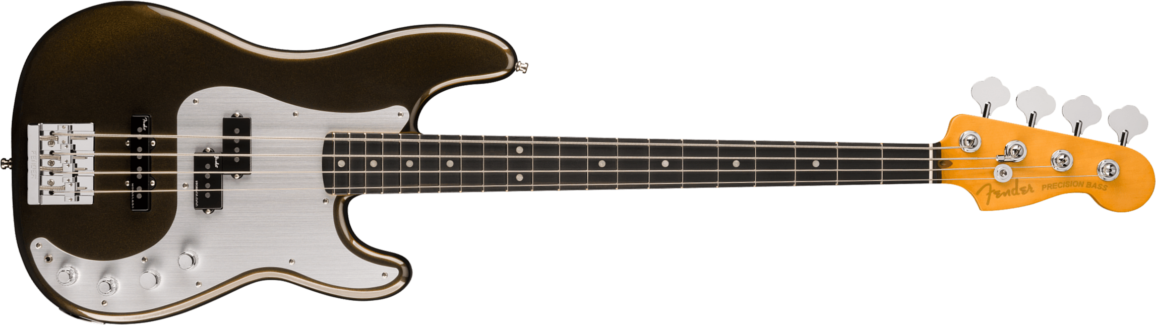 Fender Precision Bass American Ultra Ii Usa Active Eb - Texas Tea - Solid body elektrische bas - Main picture