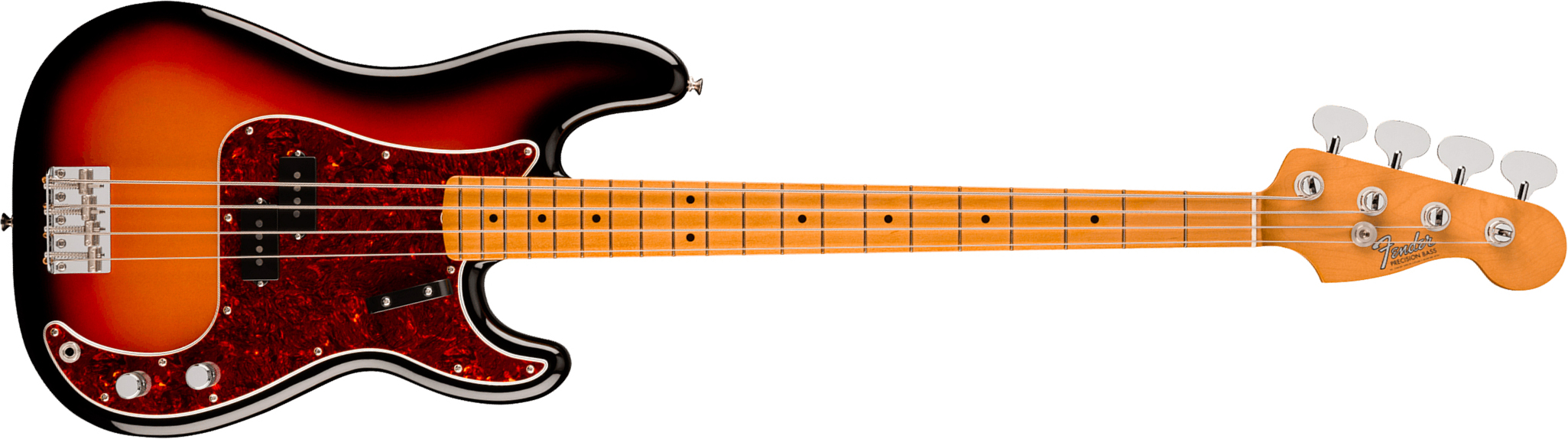 Fender Precision Bass Late 60s Vintera 3 Mex Mn - 3-color Sunburst - Solid body elektrische bas - Main picture