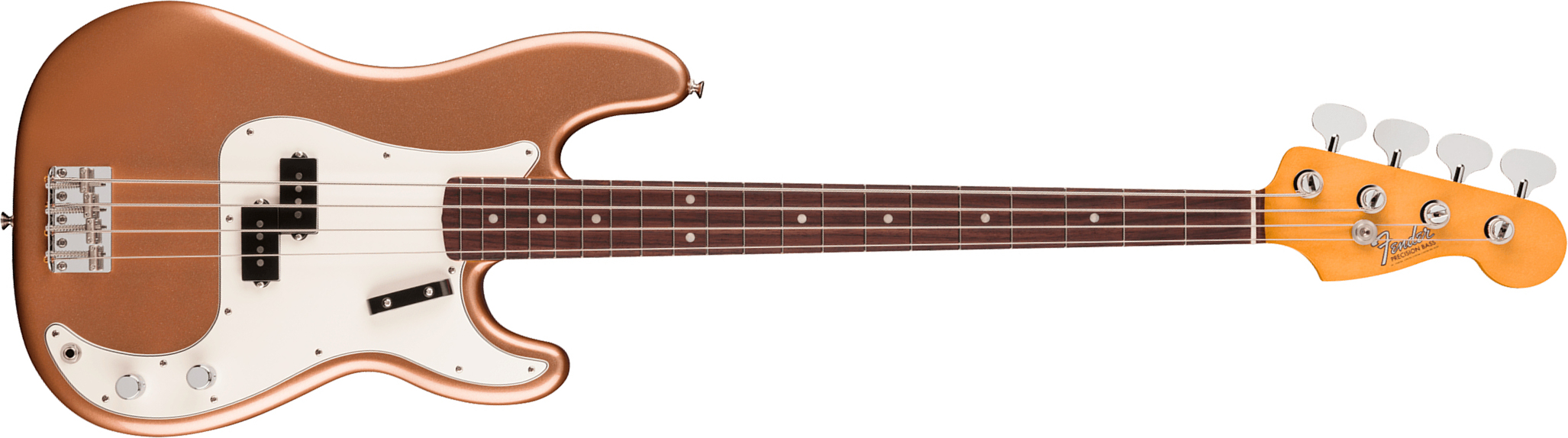 Fender Precision Bass Late 60s Vintera 3 Mex Rw - Firemist Gold - Solid body elektrische bas - Main picture