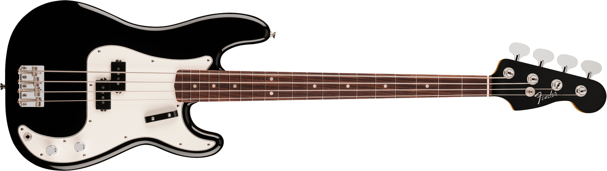 Fender Precision Bass Late 60s Vintera 3 Mex Rw - Black - Solid body elektrische bas - Main picture