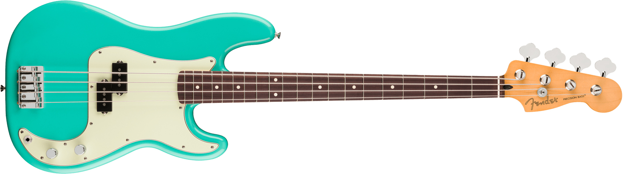 Fender Precision Bass Player Ii 75th Ann. Mex Ht 2s Rw - Seafoam Green - Solid body elektrische bas - Main picture