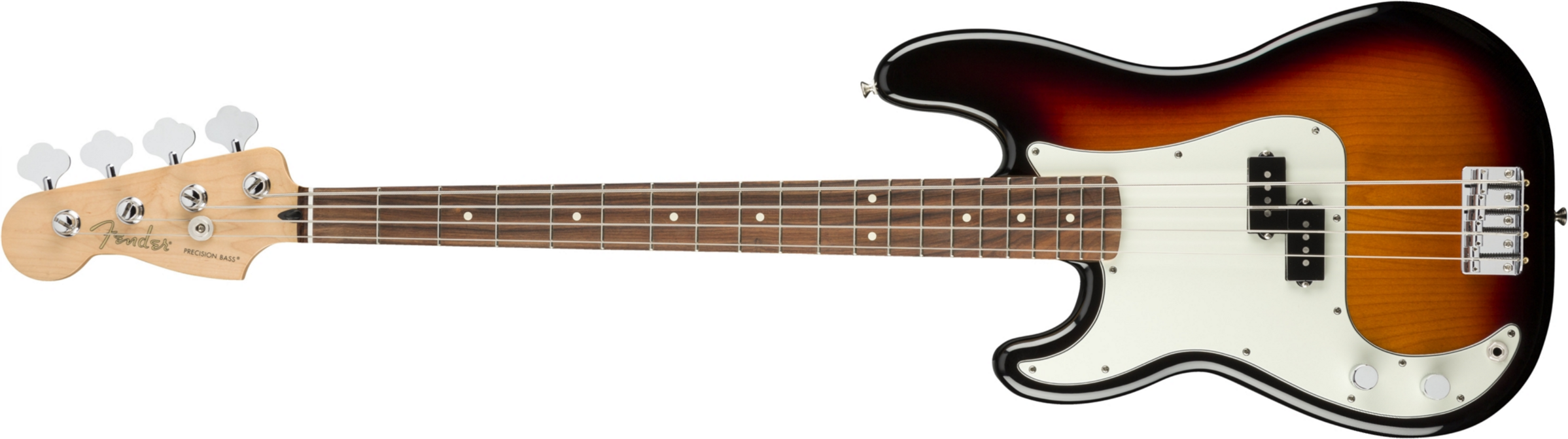 Fender Precision Bass Player Lh Gaucher Mex Pf - 3-color Sunburst - Solid body elektrische bas - Main picture