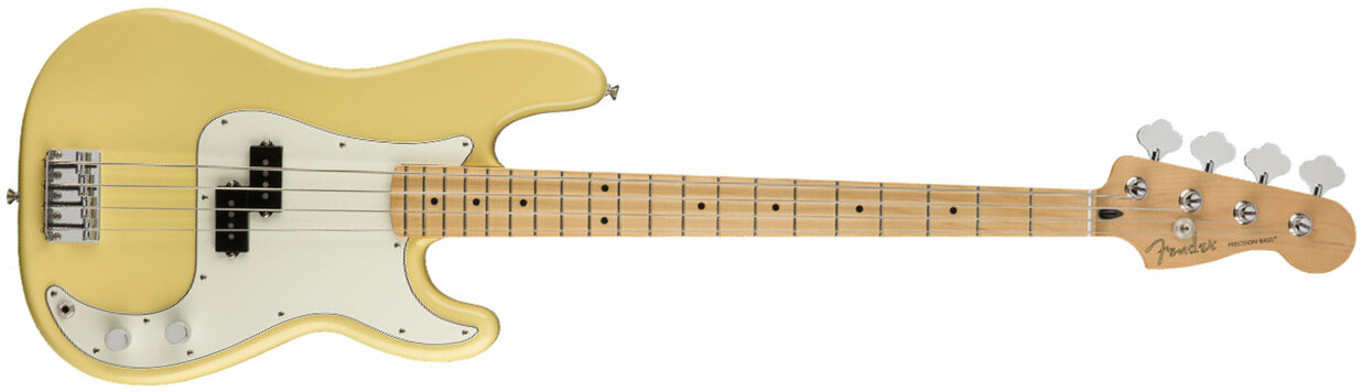 Fender Precision Bass Player Mex Mn - Buttercream - Solid body elektrische bas - Main picture