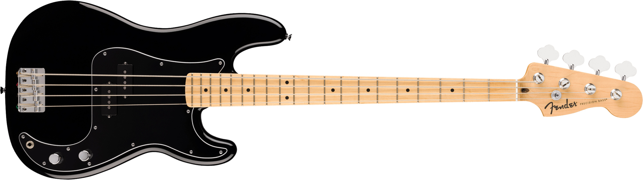 Fender Precision Bass Standard Ind Mn - Black - Solid body elektrische bas - Main picture