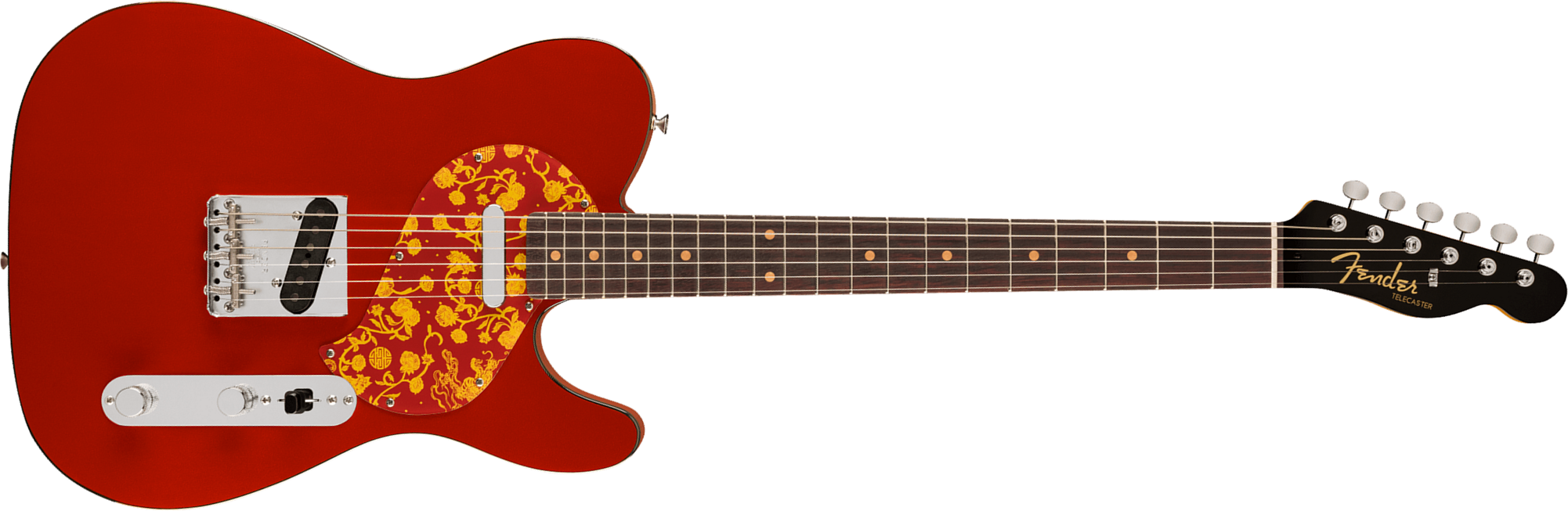 Fender Rafael Saadiq Tele Ltd Signature Usa 2s Ht Rw - Dark Metallic Red - Kenmerkende elektrische gitaar - Main picture