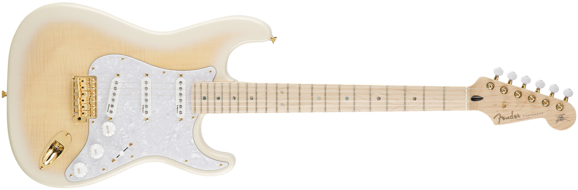 Fender Richie Kotzen Strat Jap Signature 3s Dimarzio Trem Mn - Transparent White Burst - Elektrische gitaar in Str-vorm - Main picture