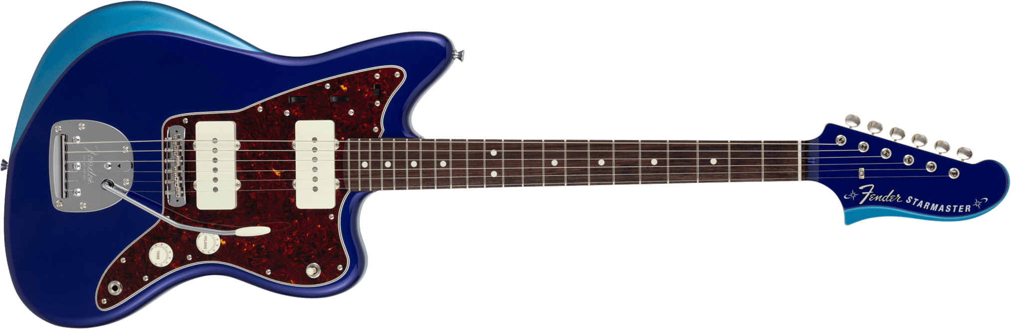 Fender Starmaster Mij Ltd Jap 2s Trem Rw - Jupiter Blue - Retro-rock elektrische gitaar - Main picture