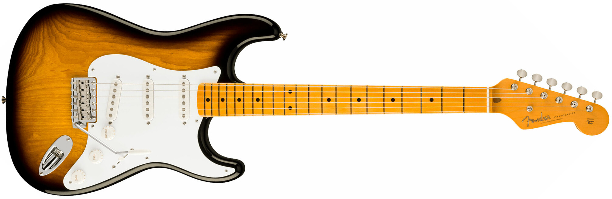 Fender Strat 1954 70th Anniversary American Vintage Ii Ltd Usa 3s Trem Mn - 2-color Sunburst - Elektrische gitaar in Str-vorm - Main picture