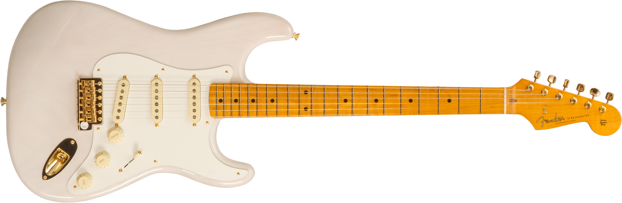 Fender Strat 1957 American Vintage Ii Ltd Usa 3s Trem Mn - White Blonde - Elektrische gitaar in Strat vorm - Main picture
