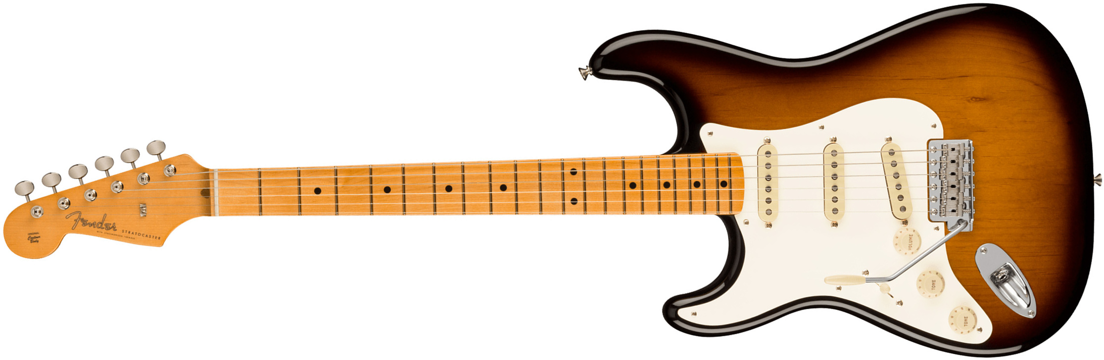 Fender Strat 1961 American Vintage Ii Lh Gaucher Usa 3s Trem Rw - 3-color Sunburst - Linkshandige elektrische gitaar - Main picture