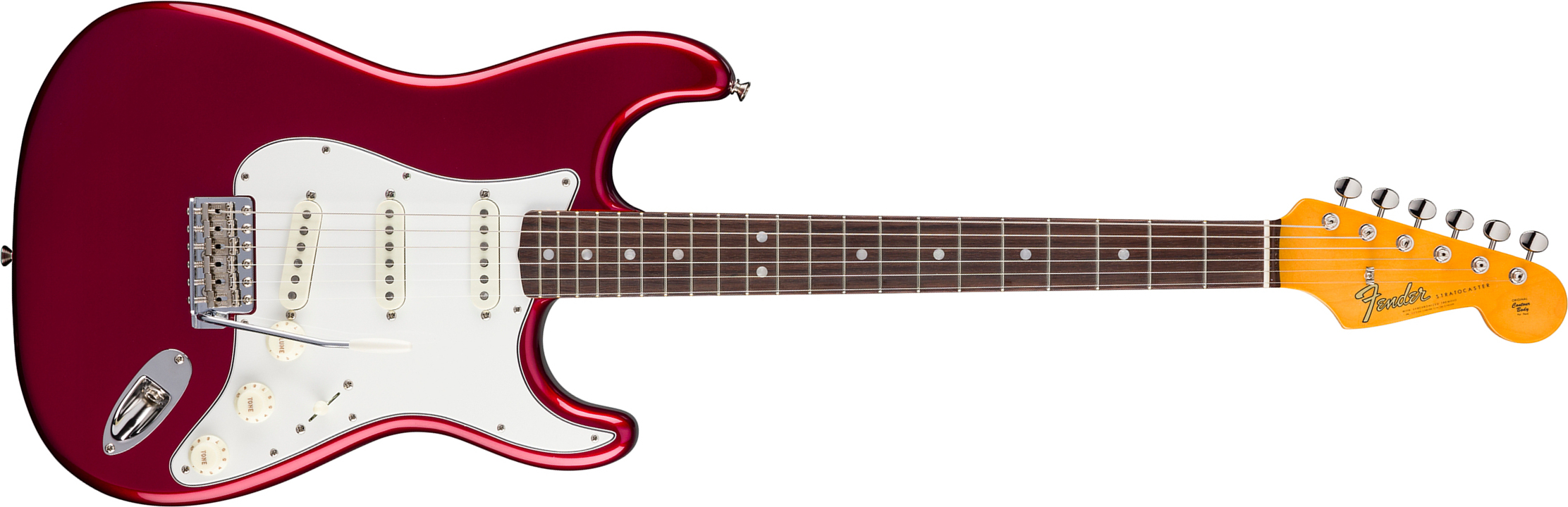 Fender Strat 1965 American Vintage Ii Usa 3s Trem Rw - Candy Apple Red - Elektrische gitaar in Str-vorm - Main picture