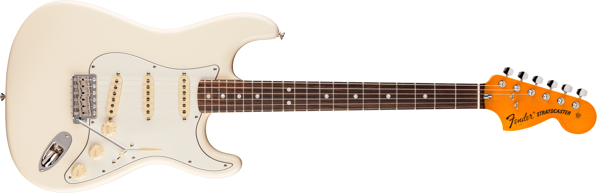 Fender Strat 1973 American Vintage Ii Usa 3s Trem Rw - Olympic White - Elektrische gitaar in Strat vorm - Main picture