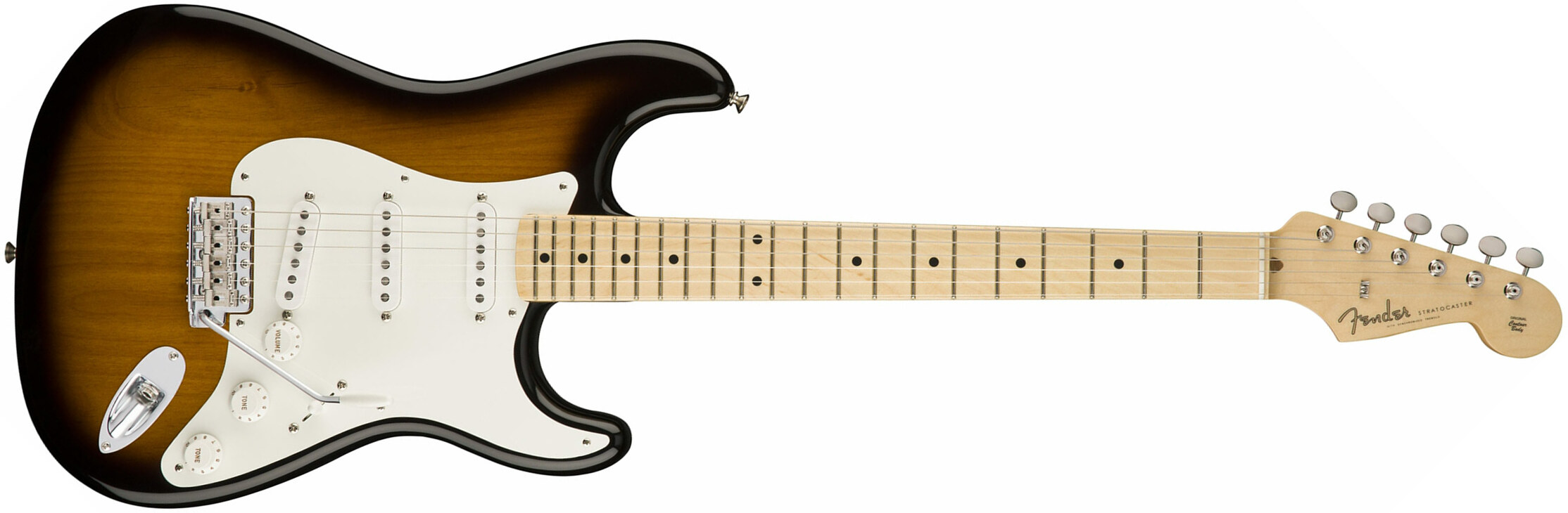 Fender Strat '50s American Original Usa Sss Mn - 2-color Sunburst - Elektrische gitaar in Str-vorm - Main picture