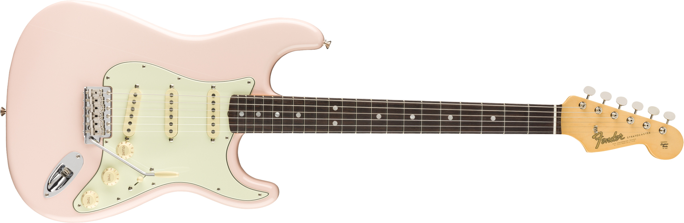 Fender Strat '60s American Original Usa Sss Rw - Shell Pink - Elektrische gitaar in Str-vorm - Main picture