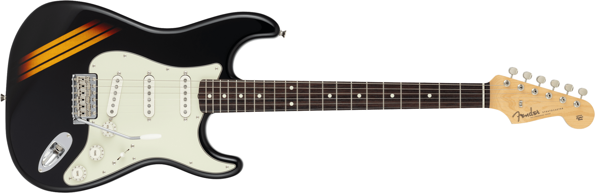 Fender Strat 60s Competition Traditional Jap 3s Trem Rw - Black / 3-color Sunburst - Elektrische gitaar in Strat vorm - Main picture