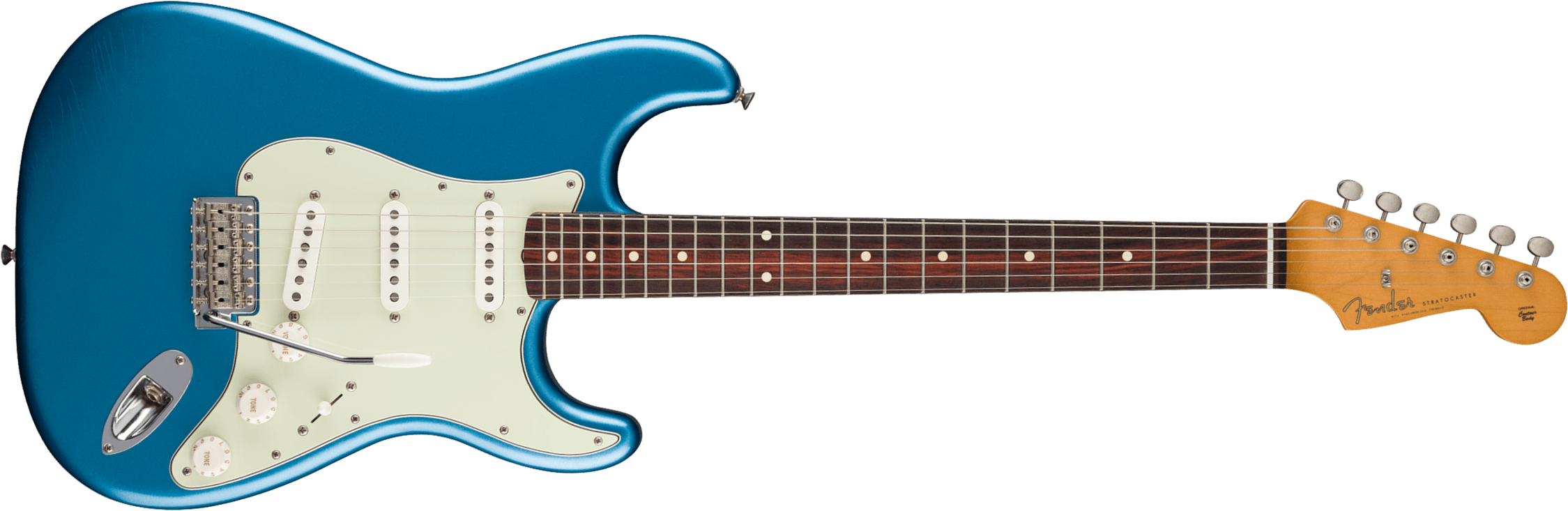 Fender Strat 60s Road Worn Vintera 2 Ltd Mex 3s Trem Rw - Lake Placid Blue - Elektrische gitaar in Str-vorm - Main picture