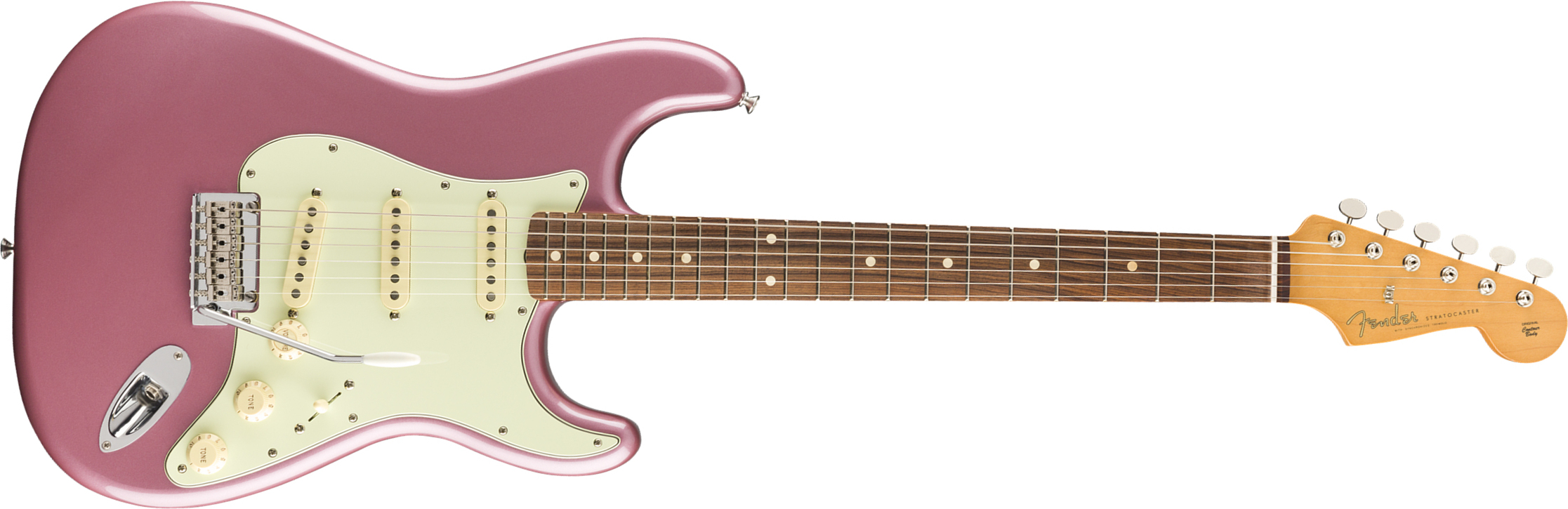 Fender Strat 60s Vintera Modified Mex Mn - Burgundy Mist - Elektrische gitaar in Str-vorm - Main picture
