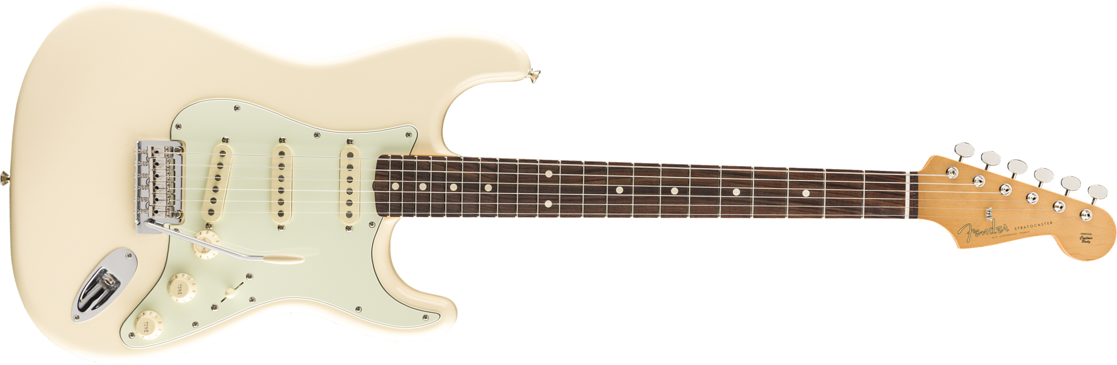 Fender Strat 60s Vintera Modified Mex Mn - Olympic White - Elektrische gitaar in Str-vorm - Main picture