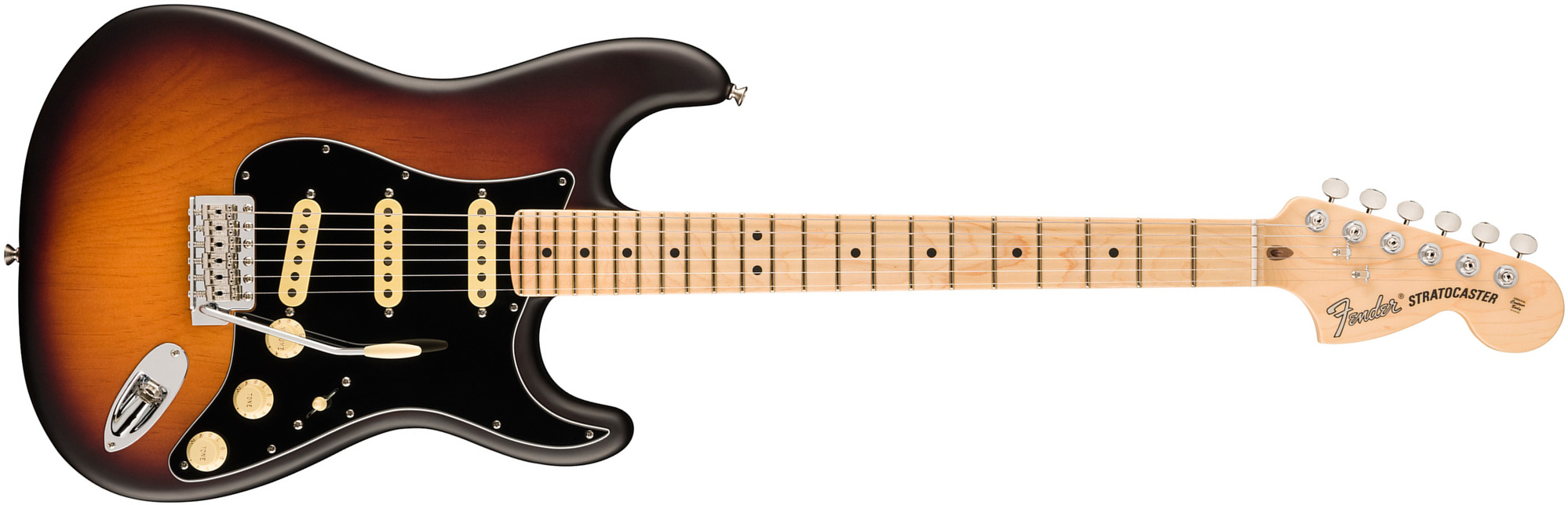 Fender Strat American Performer Timber Collection Fsr Usa 3s Mn - Satin 2-color Sunburst - Elektrische gitaar in Str-vorm - Main picture