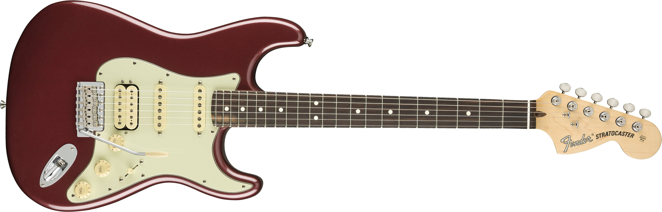 Fender Strat American Performer Usa Hss Rw - Aubergine - Elektrische gitaar in Str-vorm - Main picture